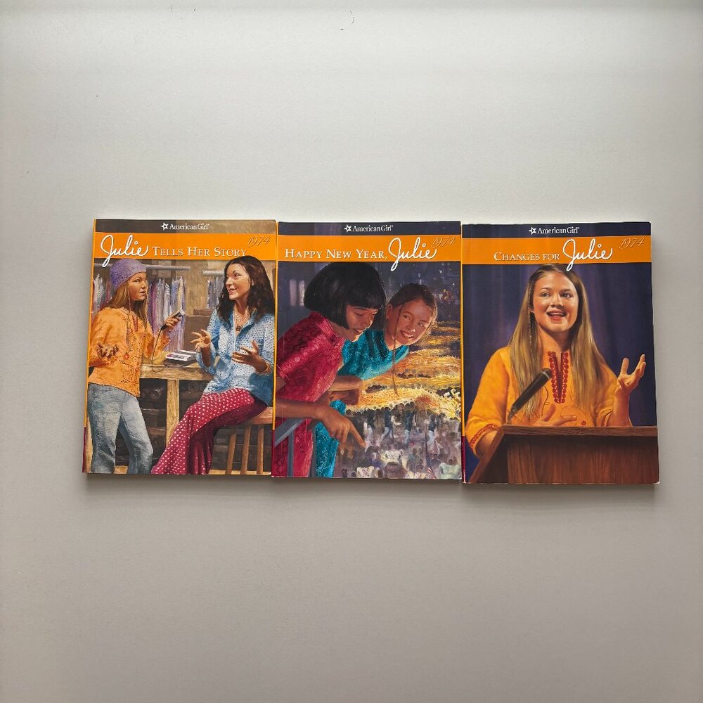 American Girl Books, Paperback, 3 books from the Julie series, like new!